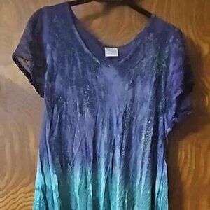 Tie Dye Dress Free Size